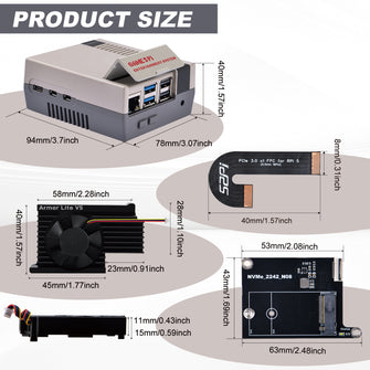 [Pre-sale] GAME5PI Case with N08 M.2 NVME PCIE Board For Raspberry Pi 5