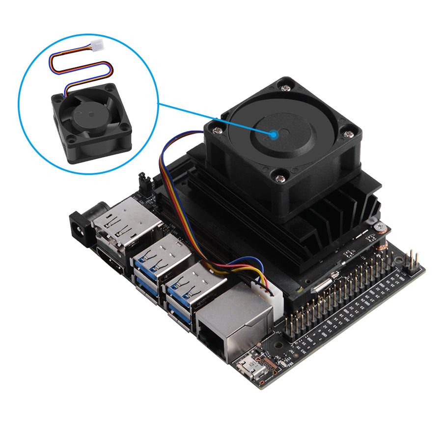 52Pi Fans & Heatsinks Kit PWM Cooler Heat Sink for Raspberry Pi