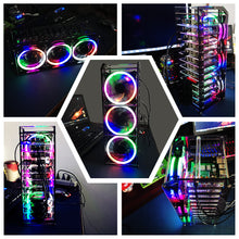 52Pi Rack Tower Acrylic Cluster Case for Raspberry Pi (12 Layer) LED RGB Light Large Cooling Fan For Raspberry Pi / Jetson Nano