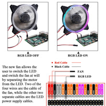 52Pi Rack Tower Acrylic Cluster Case for Raspberry Pi (12 Layer) LED RGB Light Large Cooling Fan For Raspberry Pi / Jetson Nano