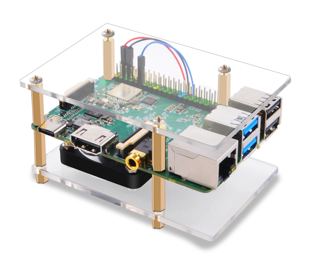 Rockpi Compute Module 52Pi Rock Pi 4 Model SE Starter Kit with Rock Pi 4 SE 4GB Single Board ...