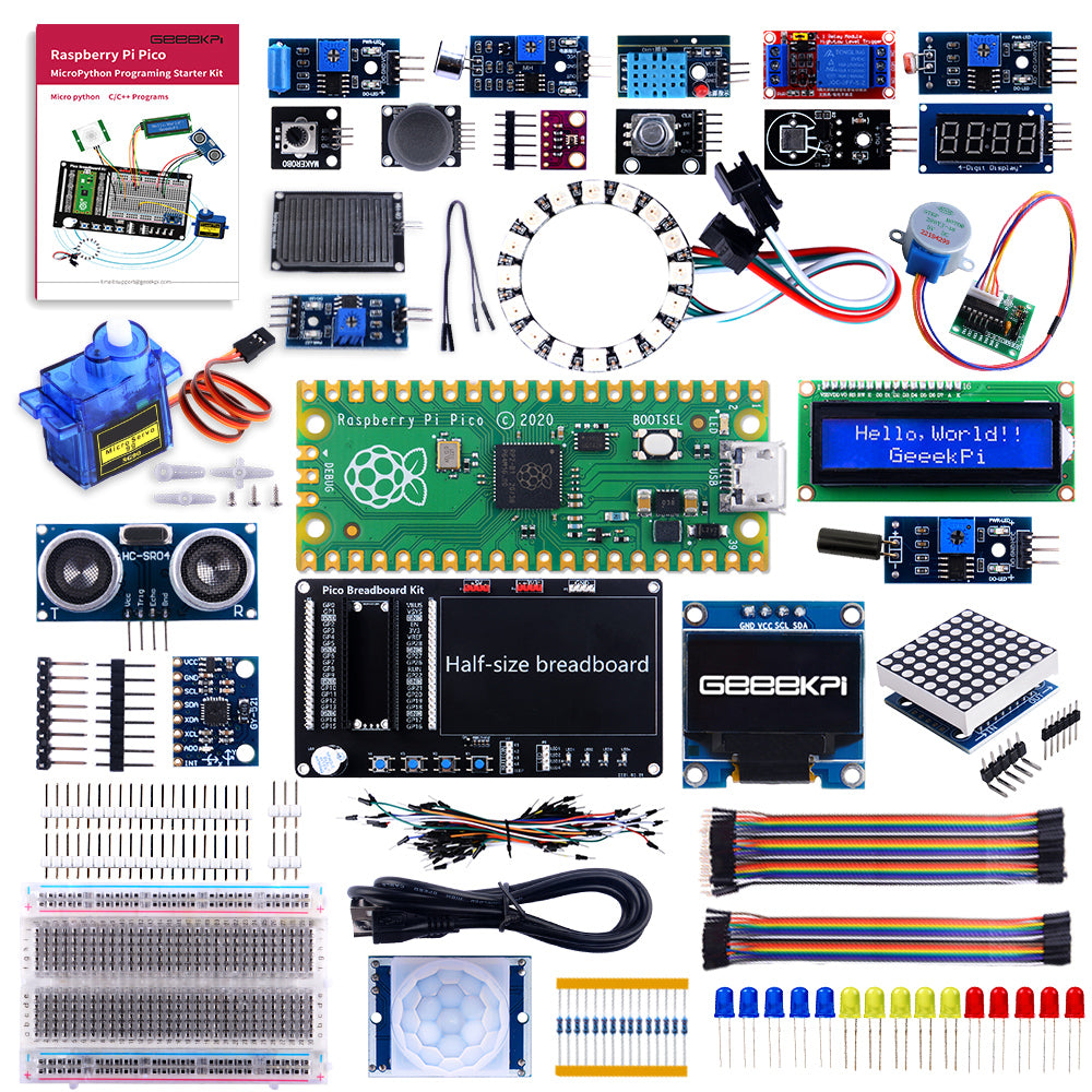 52Pi Raspberry Pi Pico Micro Python Programing Kit with Raspberry Pi P ...