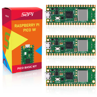Rpi Microcontroller Wi Fi Raspberry Pi Pico W with Header, RPI Pico Wireless WiFi RP2040 Microco ...