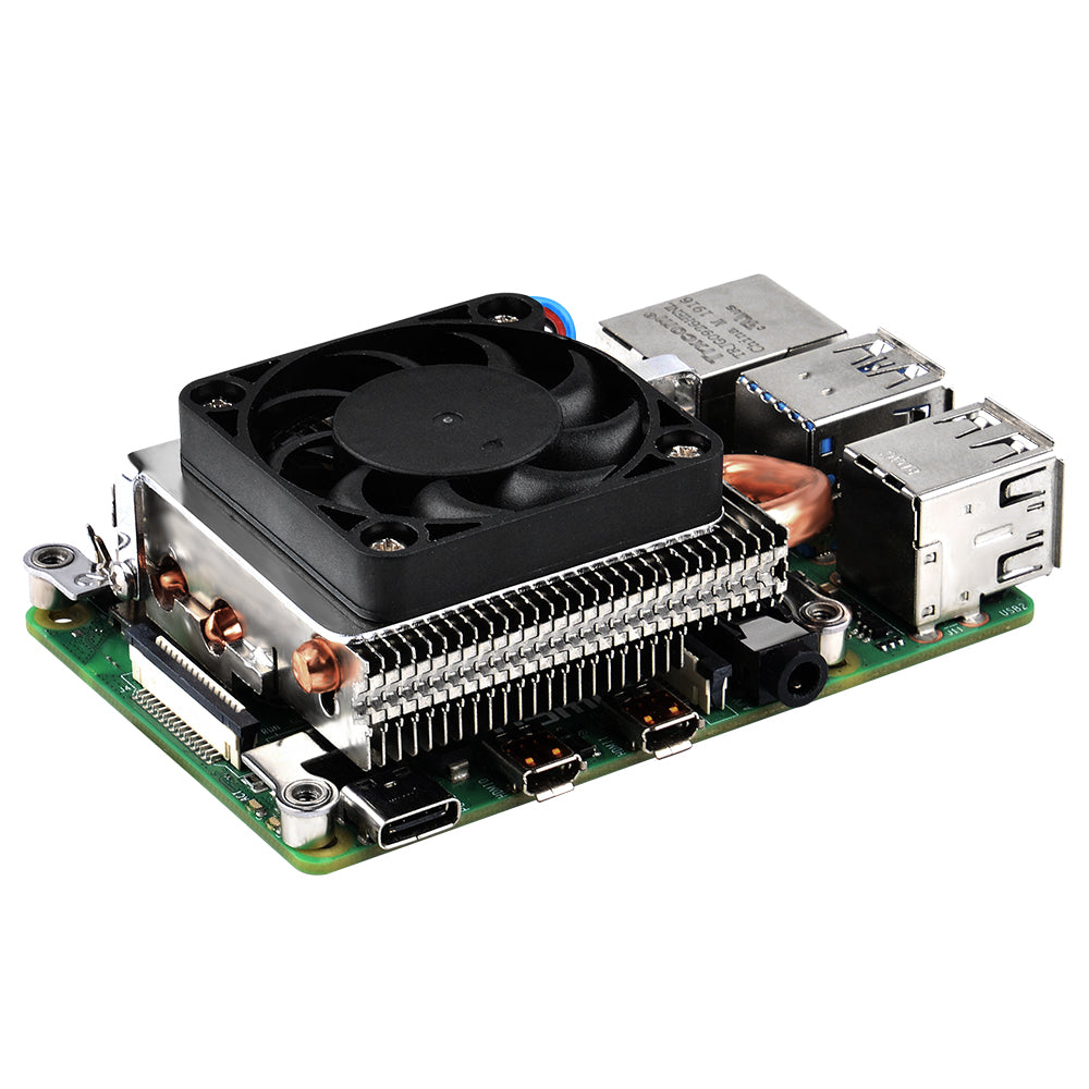 52pi Cooler Raspberry Pi 3 52Pi Ultra Thin Ice Tower Cooler Cooling Fan for Raspberry Pi 4 Model ...