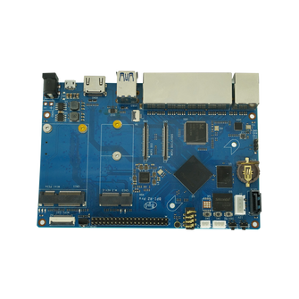 Banana PI BPI-R2 Pro Rockchip RK3568 Quad-core 2G LPDDR4 16G eMMC Support PCIE M.2 key-e SATA SBC Opensource Router Demo Board