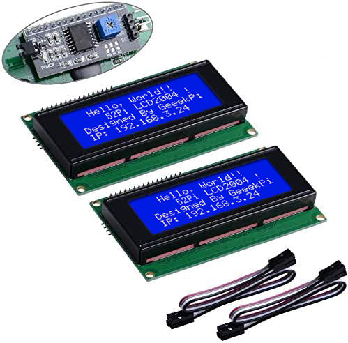 LCD2004 + I2C LCD2004 20x4 2004A Blu Verde Carattere Schermo LCD IIC Modulo Adattatore Interfaccia Seriale Per Arduino