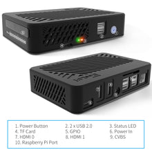 DeskPi Lite Raspberry Pi 4 Case-With Power Button/ Heatsink with PWM Fan/ Dual Full-Size HDMI/Extra Two USB Port