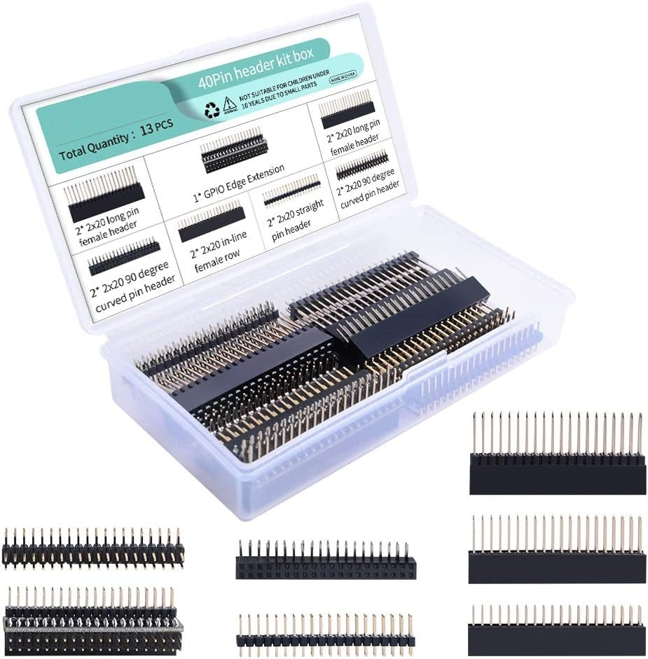 Gpio Header Protector 52Pi 13pcs Raspberry Pi GPIO Header GPIO Edge Extension Single Row Fem ...