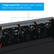 DeskPi Super6C Raspberry Pi CM5/CM4 Cluster Mini-ITX board Kit 6 RPI CM4 supported ITX Case Kit