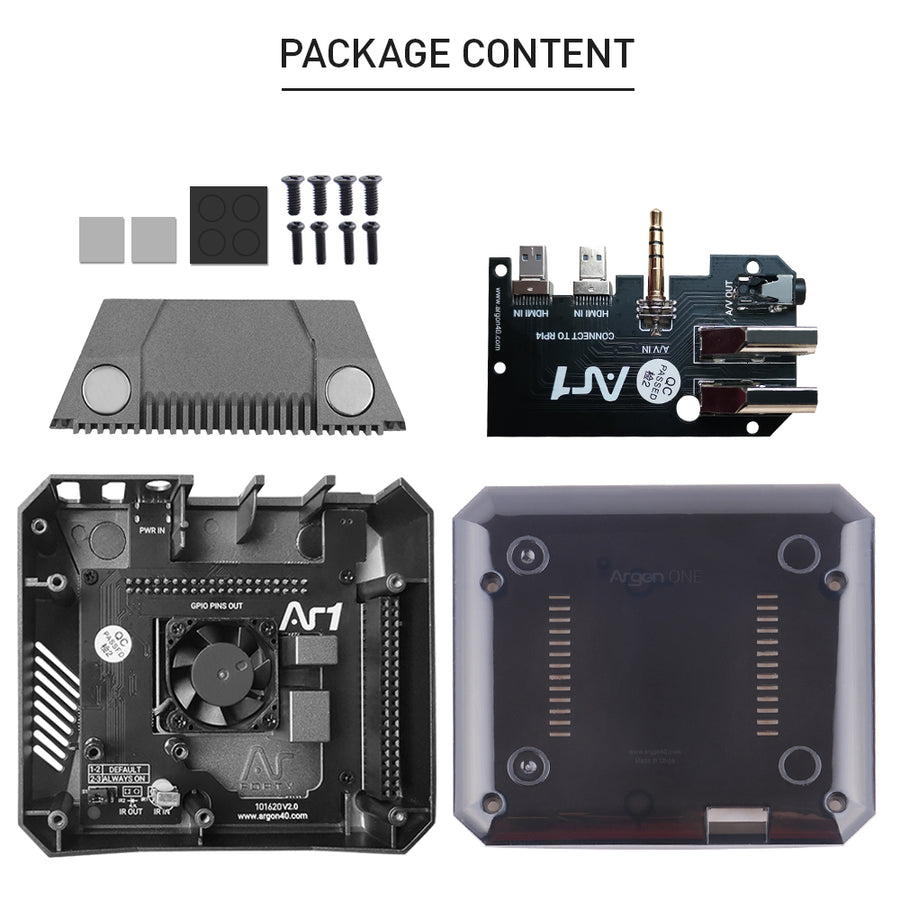 Argon ONE Case V2 for Raspberry Pi 4 Aluminum Enclosure for