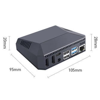 Argpn Raspberry Pi 4 Argon ONE Case V2 for Raspberry Pi 4 Aluminum Enclosure for Raspberry ...