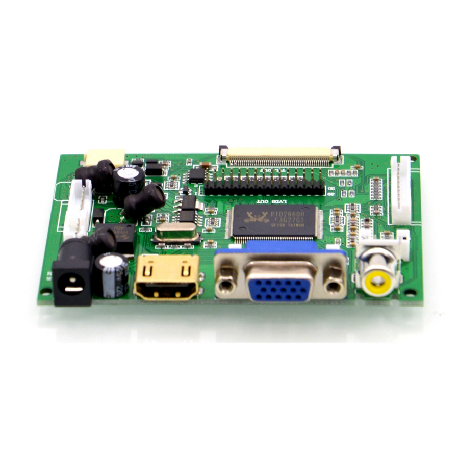 52Pi 7 Inch 1024*600 TFT LCD Resistive Display Monitor Touch