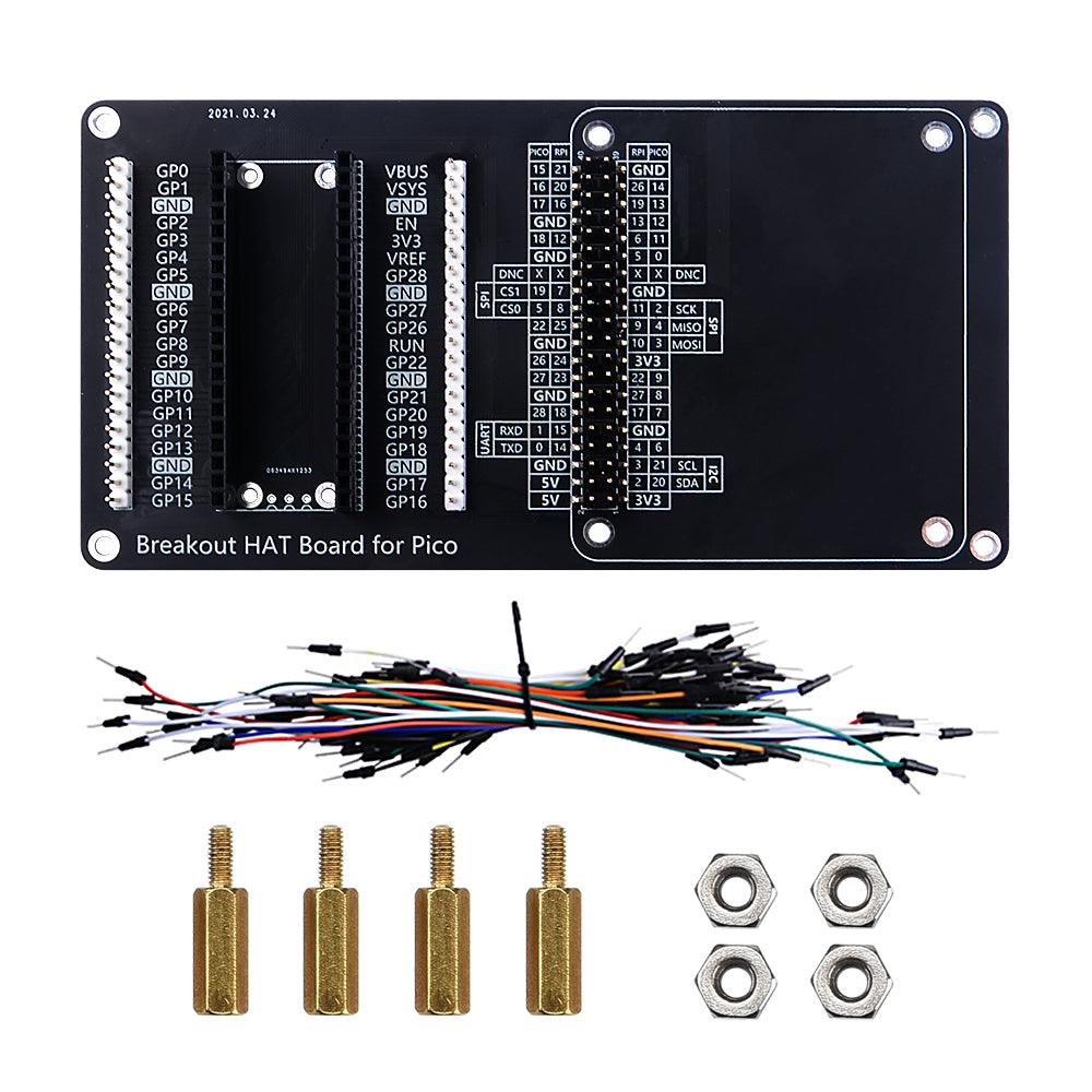 52Pi Breakout HAT Board For Raspberry Pi Pico/Pico W – 52Pi Store