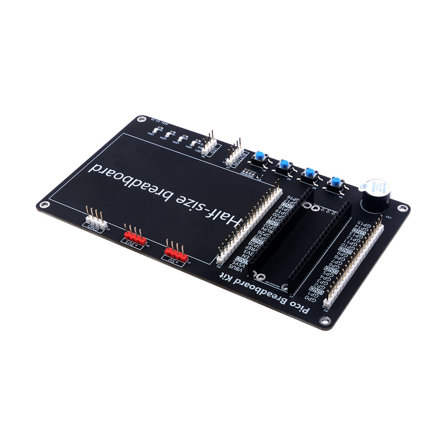 52Pi Breakout Kit Built-In LED lights Buttons Buzzer Half-size