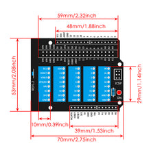 52Pi Screw Terminal Hat For Arduino UNO Development Board With Copper Pillar Screw Nut Label Marker Pre-soldered ICSP Pin Header