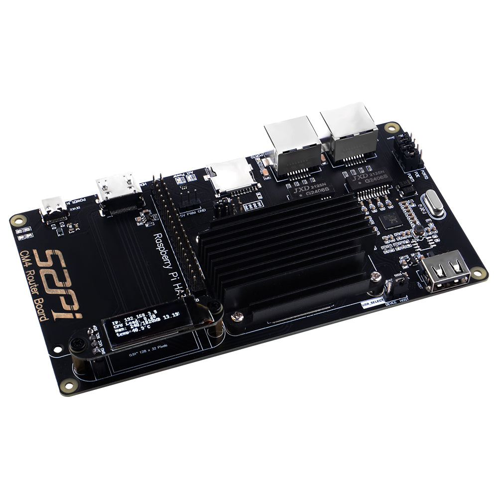 52Pi Router Board for Raspberry Pi CM4/CM5, Pi Compute Module 4 Expans ...