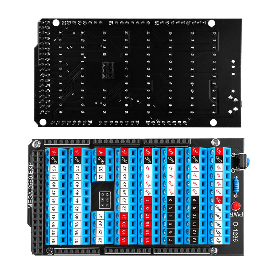 Morsettiera Per Arduino MEGA-2560 | Breakout Shield Board | Espansione Con Viti Per Progetti Fai Da Te
