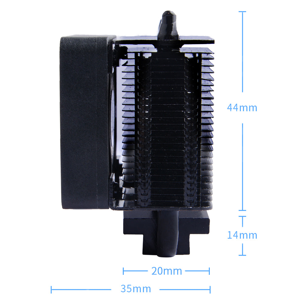 52Pi ICE-Tower CPU Cooling Fan V2.0 for Raspberry Pi 4 B / 3B+ (Black)