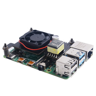 Raspberry Pi 4 Isolated PoE HAT Support IEEE 802.3af or 802.3at PoE Standard,with Raspberry Pi Cooling Fan 30x30x7mm for Raspberry Pi 4 Model B / 3B+ 3B Plus