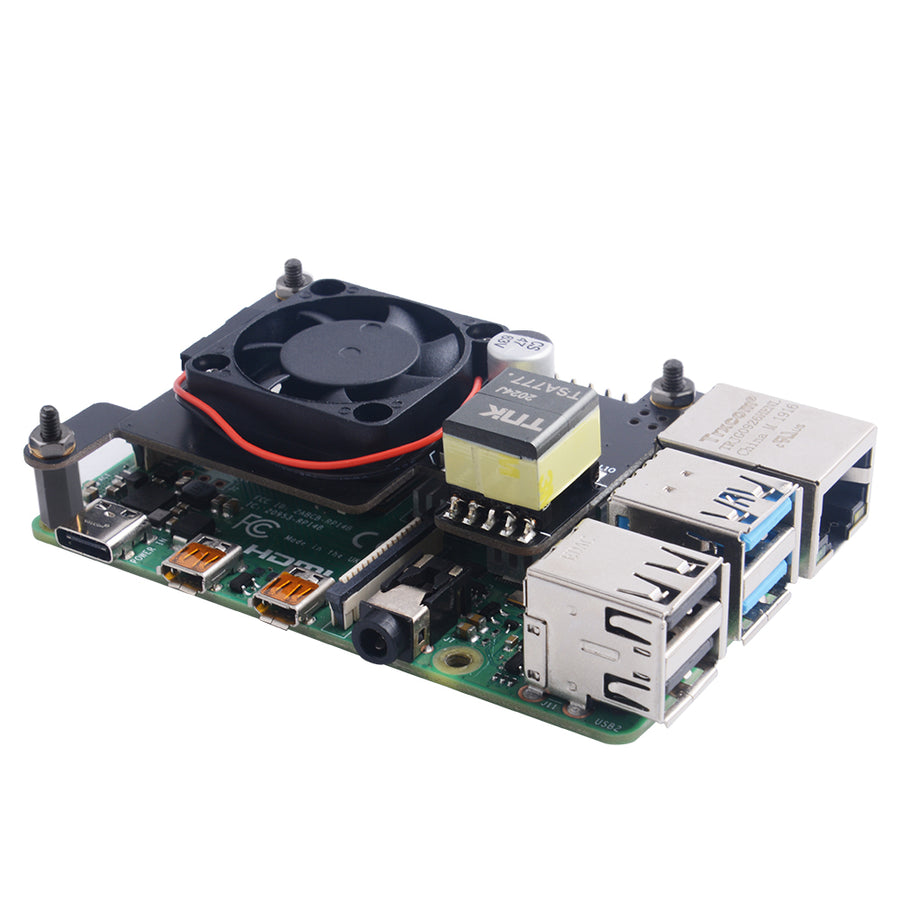 Raspberry Pi 4B 2GB 3個セット PoE付き 52Pi Raspberry Pi 4 Isolated PoE HAT Support IEEE 802.3af or 802.3