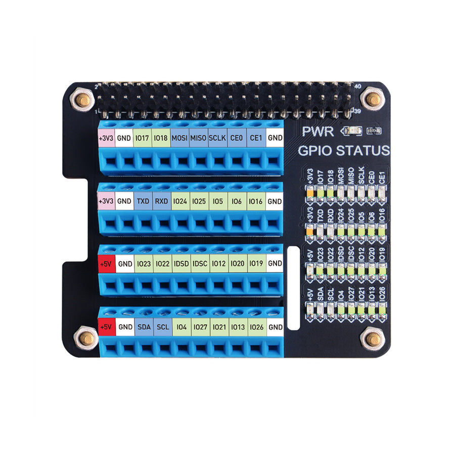 MDFLY IDC34 34-Pin Shrouded Connector Breakout Board – Screw Terminals – Signals Breakout
