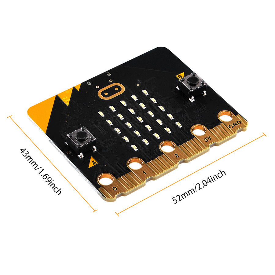 52Pi BBC Micro:bit V2.2 Board with Micro USB Cable and Battery