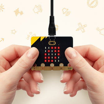 BBC Micro:bit V2.2 Board with Micro USB Cable and Battery Holder for Coding and Programming(Not Include Batteries)