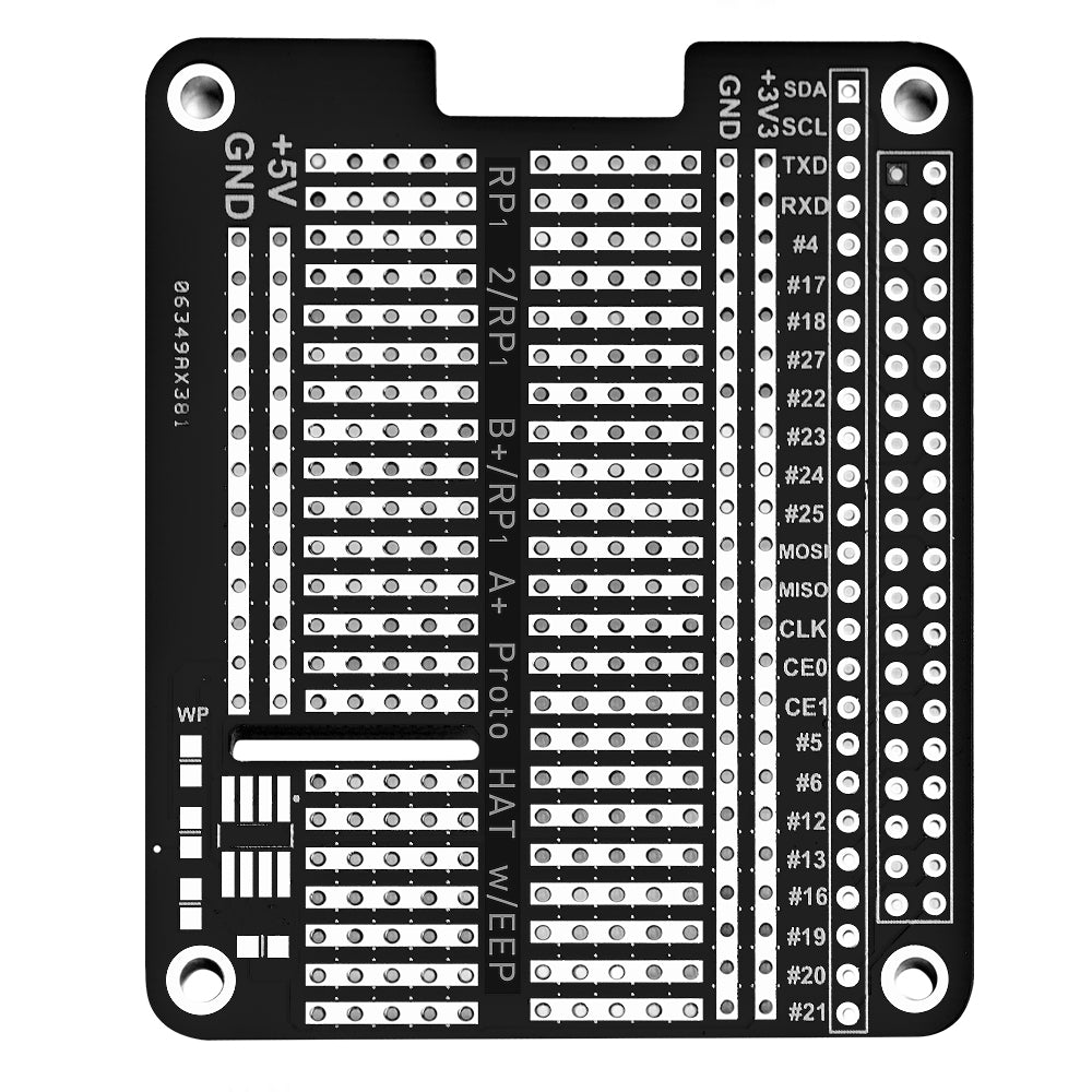 52Pi 4X Prototype Breakout DIY Breadboard PCB Shield Board Kit for Ras ...