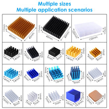 52Pi 102pcs Heatsink Aluminum Copper for Raspberry Pi 4/3B+/3B/B+/B/A 3D Printers Stepper Motor Module PC Chipset DIY LED Device