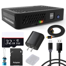 DeskPi Lite Case for Raspberry Pi 4B, with Power Button/Heatsink/PWM Fan, Power Supply 32/64GB Card, 4K HDMI Cable