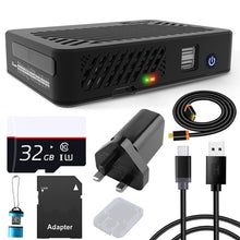 DeskPi Lite Case for Raspberry Pi 4B, with Power Button/Heatsink/PWM Fan, Power Supply 32/64GB Card, 4K HDMI Cable