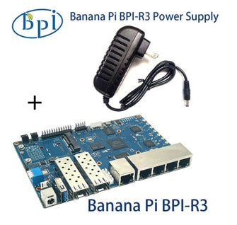 Banana Pi BPI R3 Router Board With MediaTek MT7986 Quad Core ARM A53 + MT7531A Chip Design ,2G DDR RAM ,8G eMMC Flash Onboard