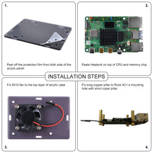 52Pi ROCK 4 Model C+ 4GB Single Board Computer Rockchip RK3399-T Arm Cortex-A72 + Cortex-A53