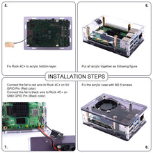 52Pi ROCK 4 Model C+ 4GB Single Board Computer Rockchip RK3399-T Arm Cortex-A72 + Cortex-A53