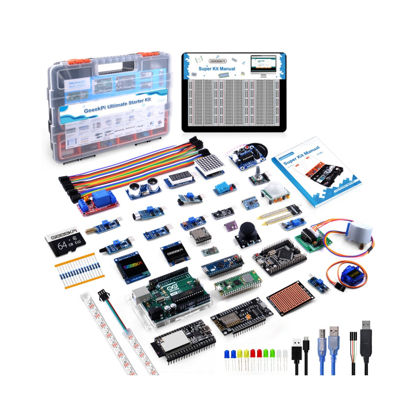 52Pi Development Boards Ultimate Starter Kit Raspberry Pi Pico, Arduin ...