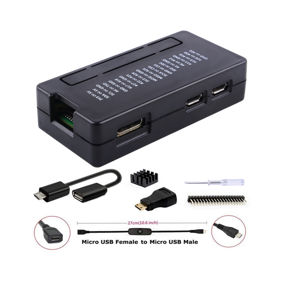 52Pi Raspberry Pi Zero 2 W/Zero W Case, 7 in 1 Basic Starter Kit 52Pi Raspberry Pi Zero 2 W/Zero W Case, 7 in 1 Basic Starter Kit