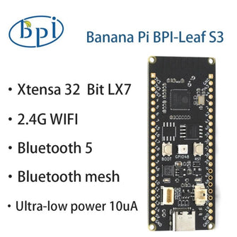 Banana Pi BPI-Leaf ESP32 S3 Runnable Micropython Low-Powered Energy Saving Microcontrollers for IoT Development