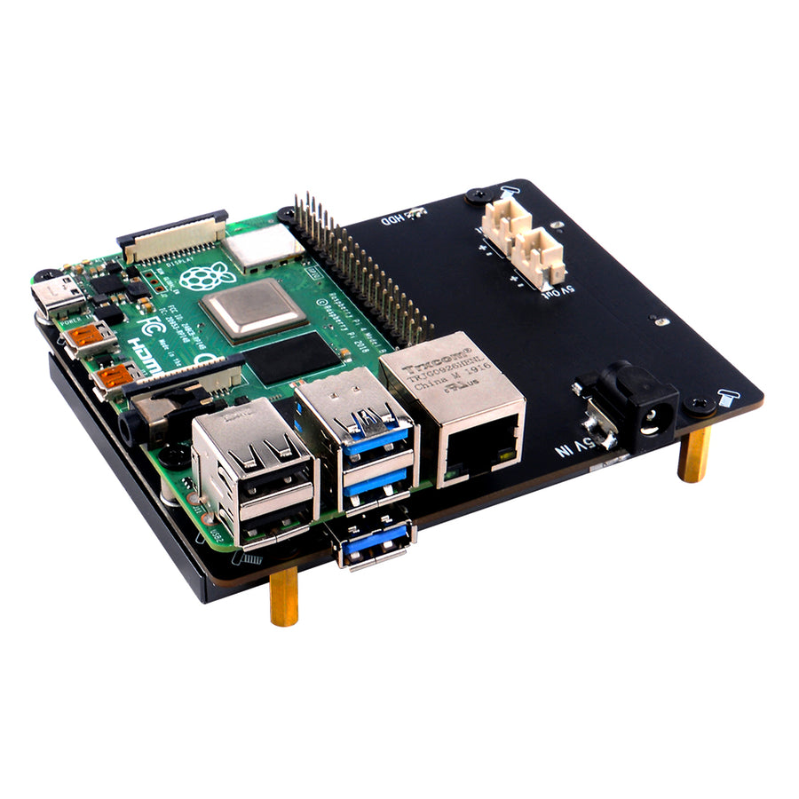 52Pi X825 2.5 inch SATA HDD/SSD Storage Expansion Board, X825 USB3