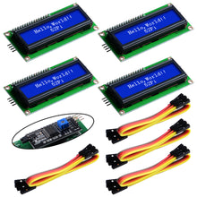 52Pi I2C 1602 LCD Display Module 16X2 Character Serial Blue/Yellow Backlight LCD Module