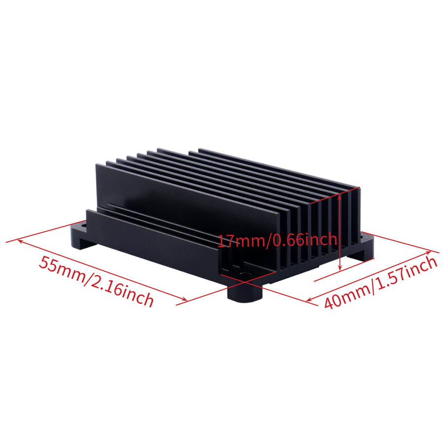 52Pi Aluminum Alloy CNC Heatsink without Cooling Fan For Raspberry