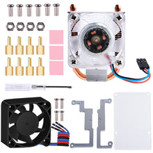 52Pi ICE-Tower CPU RGB LED Light Cooler V2.0 for Raspberry Pi, Cooling Fan with Heatsink for Raspberry Pi 4 Model B / 3B+
