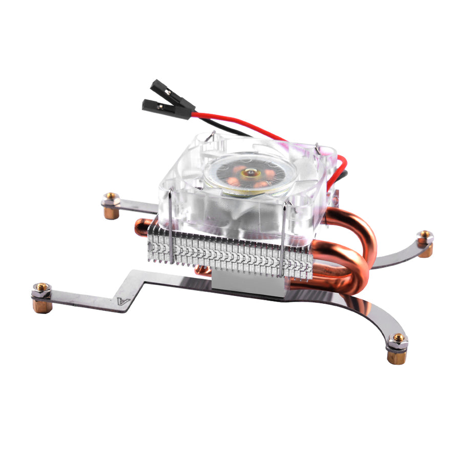 52Pi Low-profile ICE-Tower CPU RGB LED Light Cooling Fan Radiator