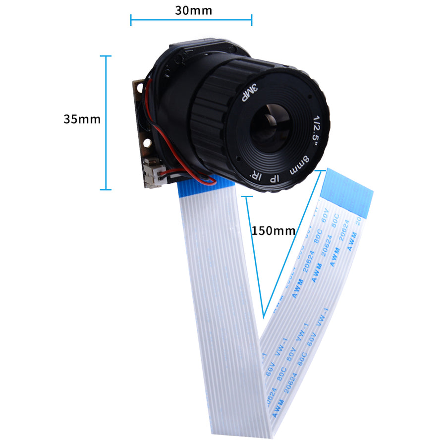 8MM Camera module OV5647 5MP Focal Length for Raspberry Pi 4 Model