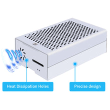 Aluminum Enclosure Cover Metal Case Black/Silver with Suspension Cooling Fan Heatsink for Raspberry Pi 4B