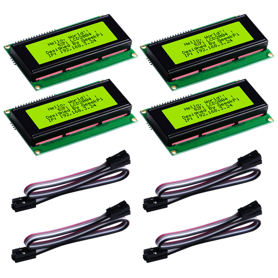 52Pi IIC I2C LCD 2004 Serial 20x4 Display Module with I2C